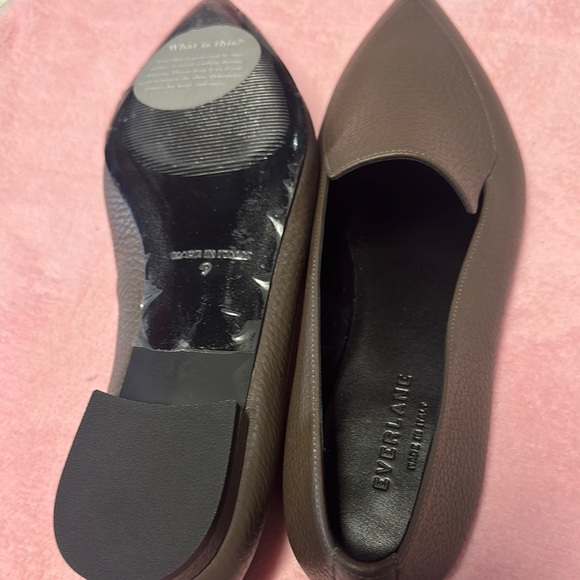 Everlane Brown Textured Leather Flats - Picture 6 of 7